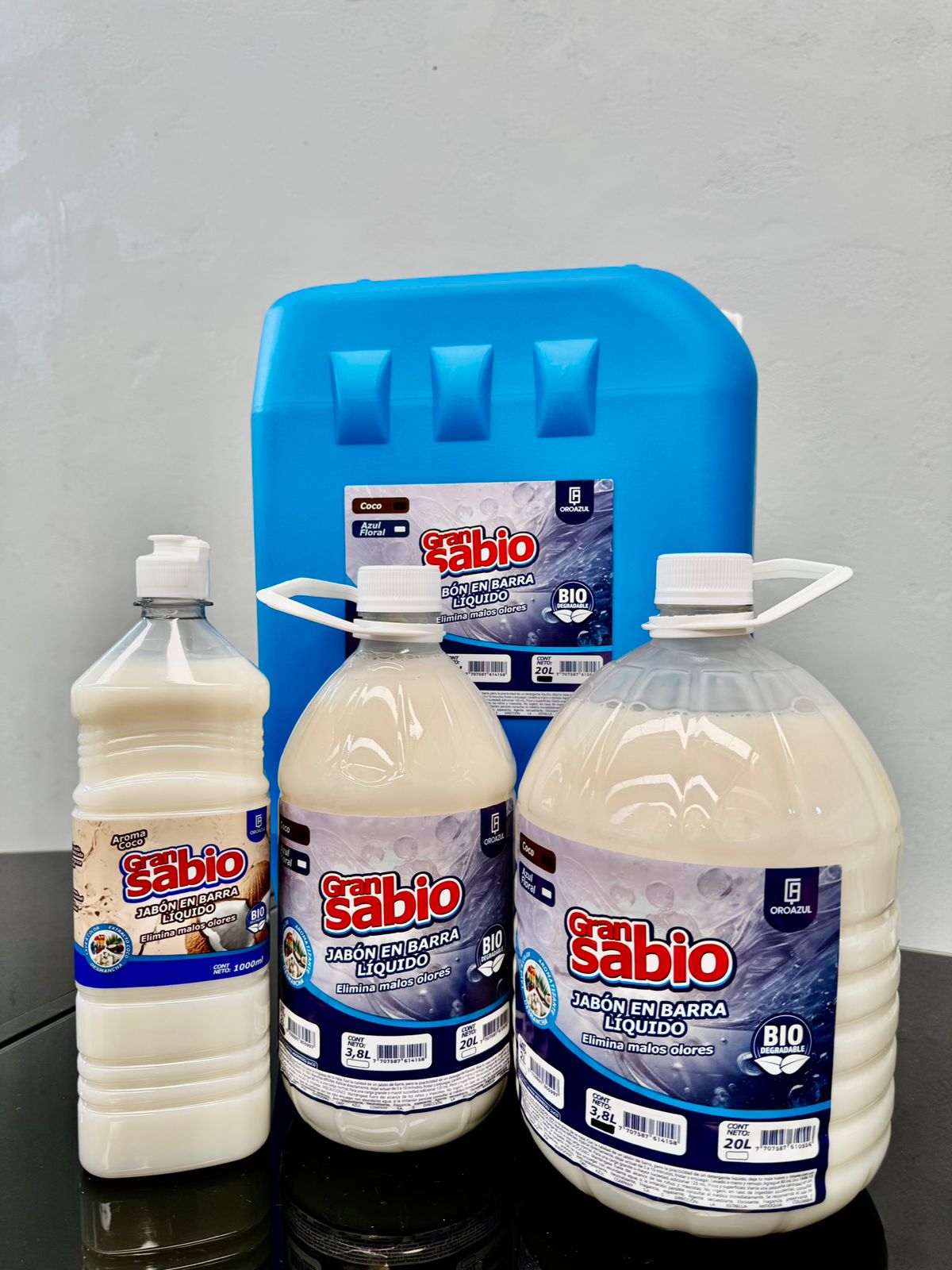 Jabón en Barra Líquido Blanco